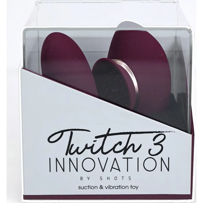 Female Sex Toys Twitch 3 Burgundy USB Rechargeable Suction Vibrator Shots Toys Female Sex Toys Twitch 3 Burgundy USB Rechargeable Suction Vibrator Shots Toys