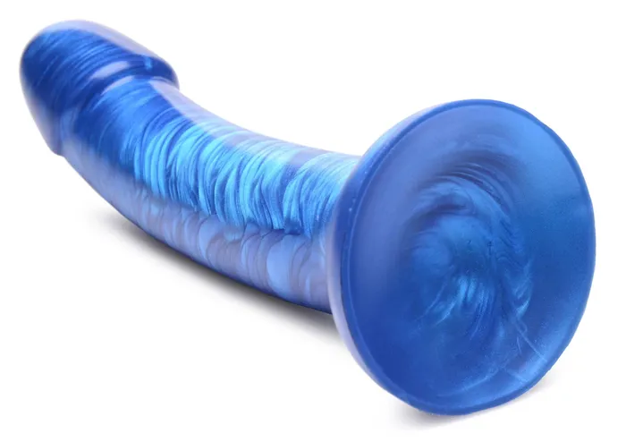 GTastic 7 Inch Metallic Silicone Dildo Blue XR Brands Strap U Anal GTastic 7 Inch Metallic Silicone Dildo Blue XR Brands Strap U Anal