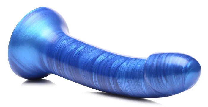 GTastic 7 Inch Metallic Silicone Dildo Blue XR Brands Strap U Anal GTastic 7 Inch Metallic Silicone Dildo Blue XR Brands Strap U Anal