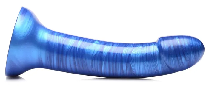 GTastic 7 Inch Metallic Silicone Dildo Blue XR Brands Strap U Anal GTastic 7 Inch Metallic Silicone Dildo Blue XR Brands Strap U Anal