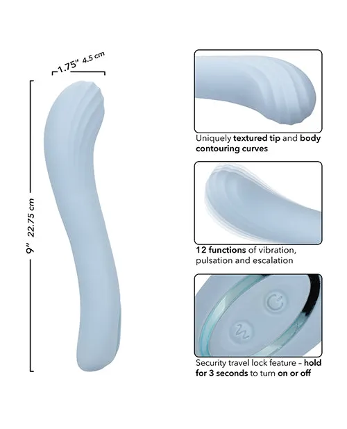 Azure Collection Contoured G Vibrator CalExotics Female Sex Toys Azure Collection Contoured G Vibrator CalExotics Female Sex Toys
