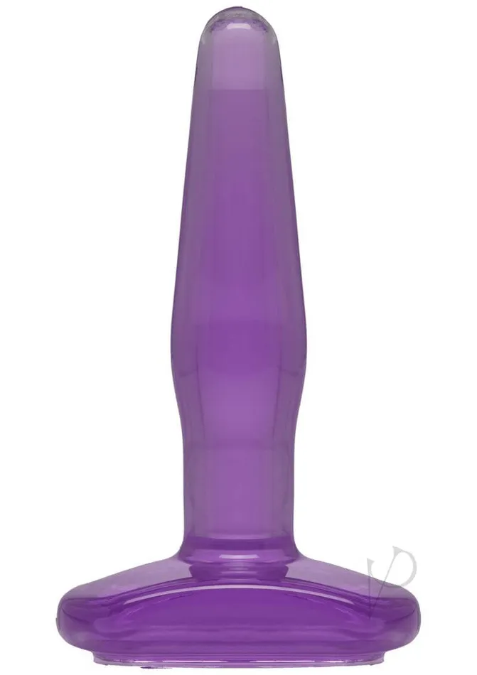 Doc Johnson Enterprises Doc Johnsons 4 Crystal Jellies Small Butt Plug Purple Perfect Start for Beginner Pleasure Anal