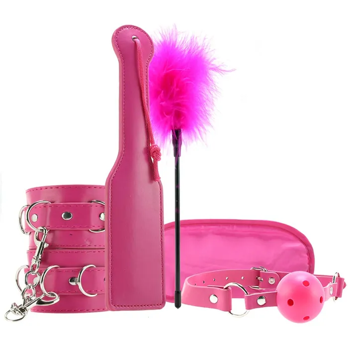 Introductory Bondage Kit 4 in Pink Shots Toys Couples Introductory Bondage Kit 4 in Pink Shots Toys Couples