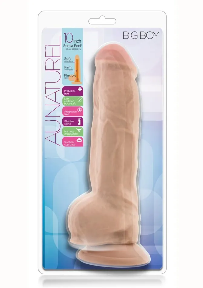 Au Naturel Female Sex Toys Au Naturel Big Boy Dildo with Balls