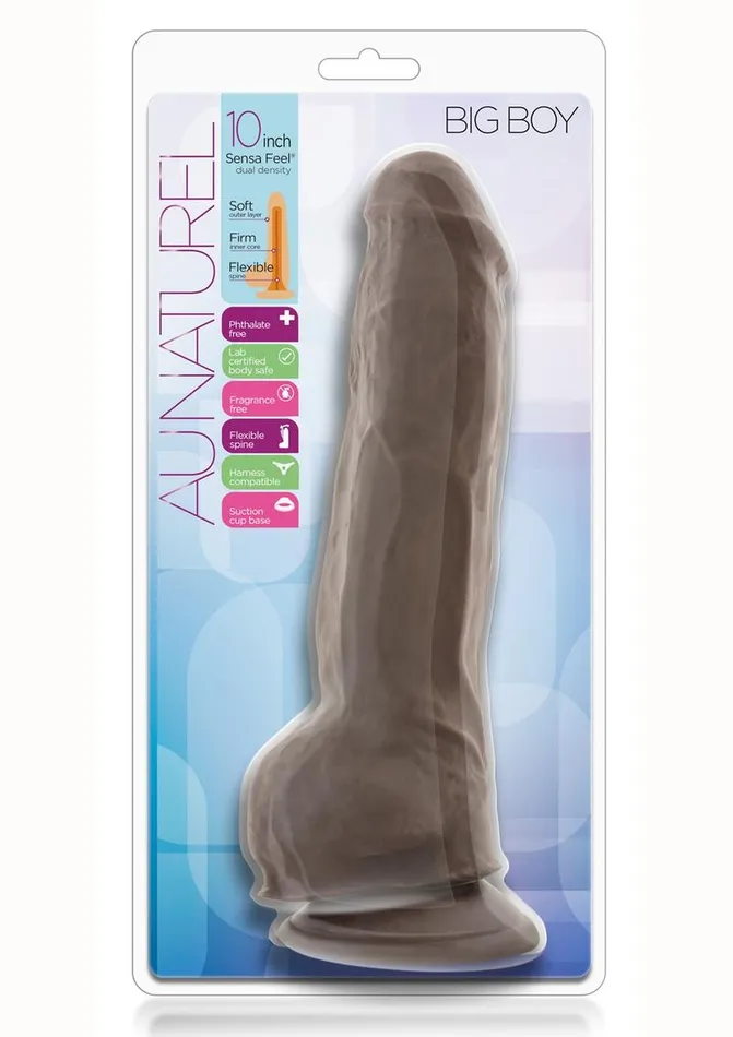 Au Naturel Female Sex Toys Au Naturel Big Boy Dildo with Balls
