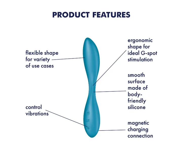 Satisfyer Vibrators Satisfyer GSpot Flex 1 Multi Vibrator Petrol Satisfyer Vibrators Satisfyer GSpot Flex 1 Multi Vibrator Petrol