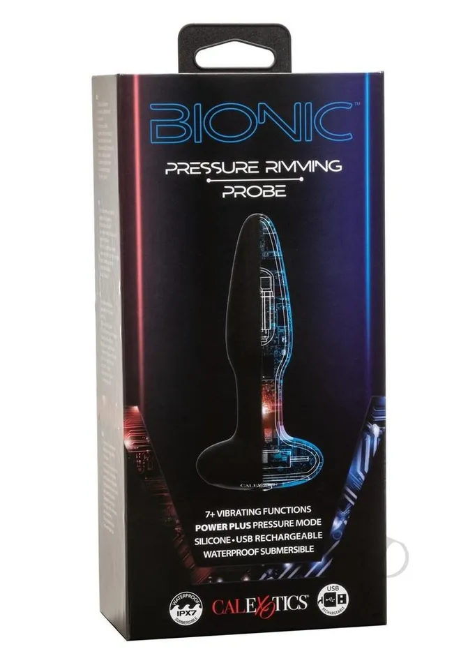 Bionic Pressure Rimming Probe Rechargeable Silicone Anal Stimulator Black Bionic Anal Bionic Pressure Rimming Probe Rechargeable Silicone Anal Stimulator Black Bionic Anal