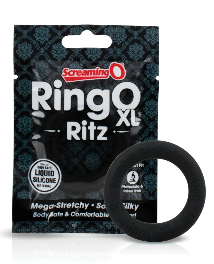 BUSHMAN PRODUCTS Male Sex Toys Screaming O Ring O Ritz XL Cock Ring Black