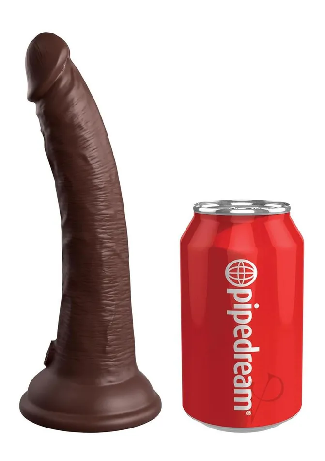 Kc Elite Dual Dense Vibe Cock 7 Brown King Cock Vibrators