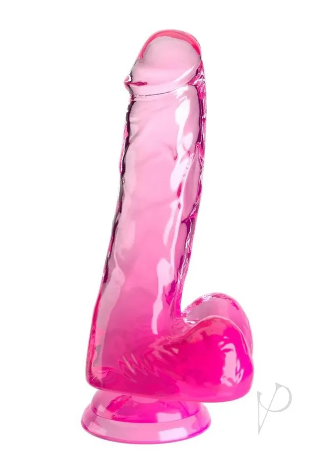 King Cock Dildos Kc 6 Cock Clear Wballs Pink