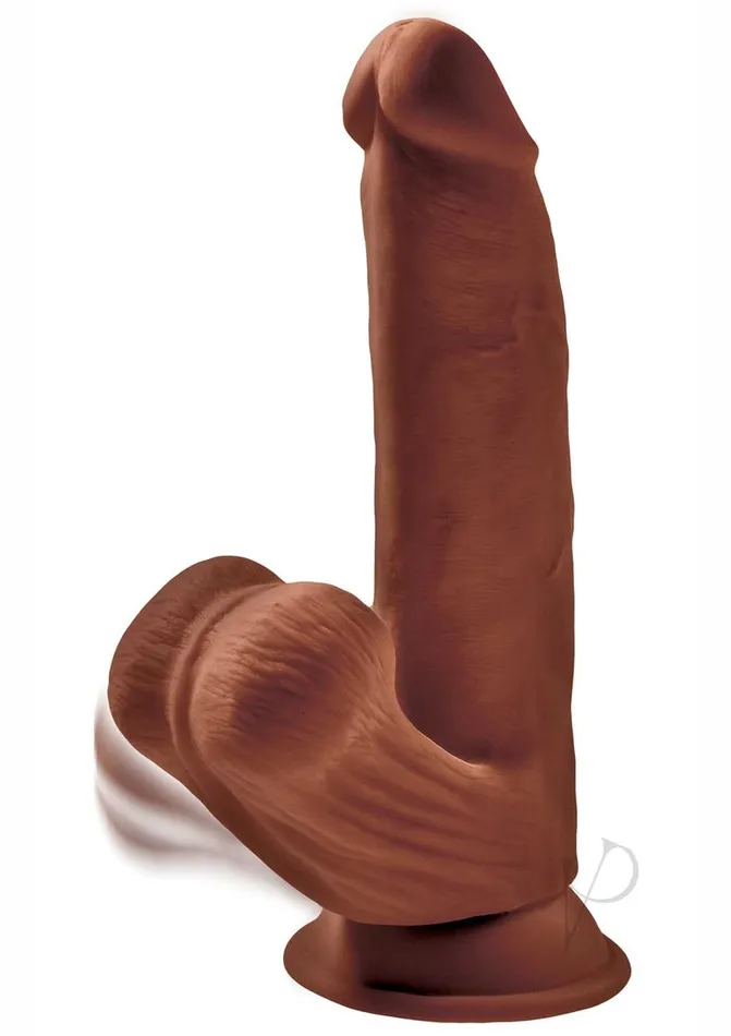 King Cock Dildos Kc Plus Triple Dense Cock Wballs 8 Brn